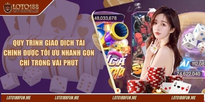 Quy trình giao dịch tài chính được tối ưu nhanh gọn chỉ trong vài phút